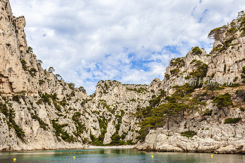 法国-从海上看的Les Calanques